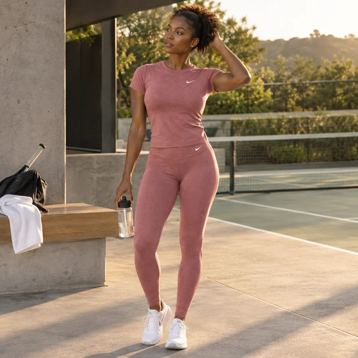 Conjunto deportivo camiseta y leggings